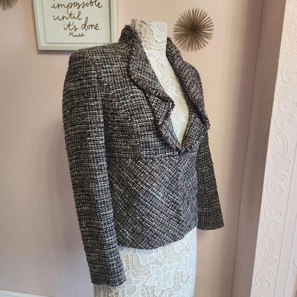 Flawless Classiques Entier Ateliar textured tweed blazer Jacket XS - Picture 4 of 7